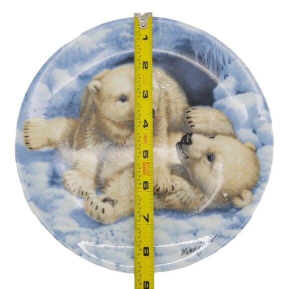 Polar Bear Cubs by Mike Jackson Royal Grafton The Collectors Treasure Plate 1990 - Picture 4 of 7